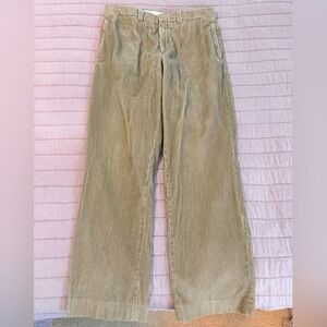 L.L. Bean Corduroy Trousers Khaki 35x32 Straight Leg